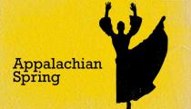 Appalachian Spring - dancer silhouette on yellow background