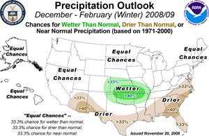 Precipitation outlook.