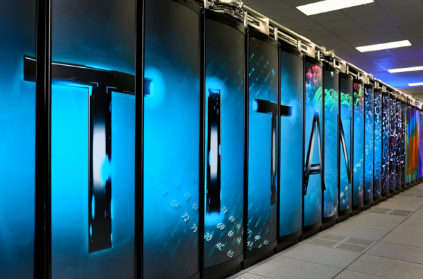 This is Titan, the world’s most powerful and fastest supercomputer located at the Oakridge National Laboratory in Tennessee.  Titan has computational capability is on par with each of the world’s 7 billion people being able to carry out 3 million calculations per second.   (Photo: Oakridge National Laboratory)