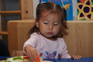 Child eating a carrot