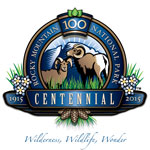 100th Anniversary Logo for Rocky Mountain National Park