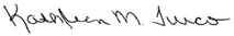 Image of Kathleen Turco signature