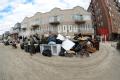 Local residents cleaun up after the impact of Hurricane Sandy