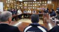 Local and federal officials hold a briefing on Hurricane Sandy