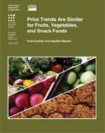 Cover image for ERS report "Price Trends Are Similar for Fruits, Vegetables, and Snack Foods" (ERR-55)