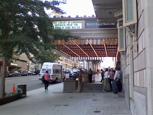 Gershwin Prize marquee at the Warner Theater