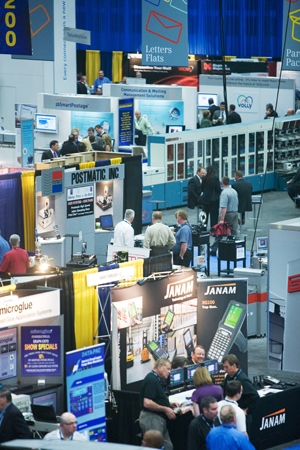 Photo of Exhibit Hall of the San Diego 2011 National Postal Forum.