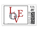 Love Weddings Rings Custom Postage