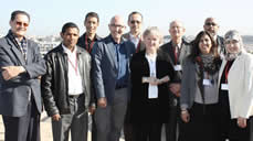 Chairman Tom Healy with Fulbrighters and program administrators in Rabat, Morocco.