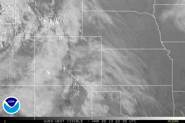 Visible Satellite Image Centered on the Central Plains