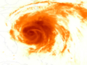Category 2 Hurricane Irene Approaches the Outer Banks - IR Image