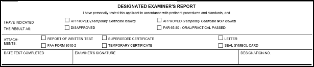 Figure A-10. Designated Examiner's Report