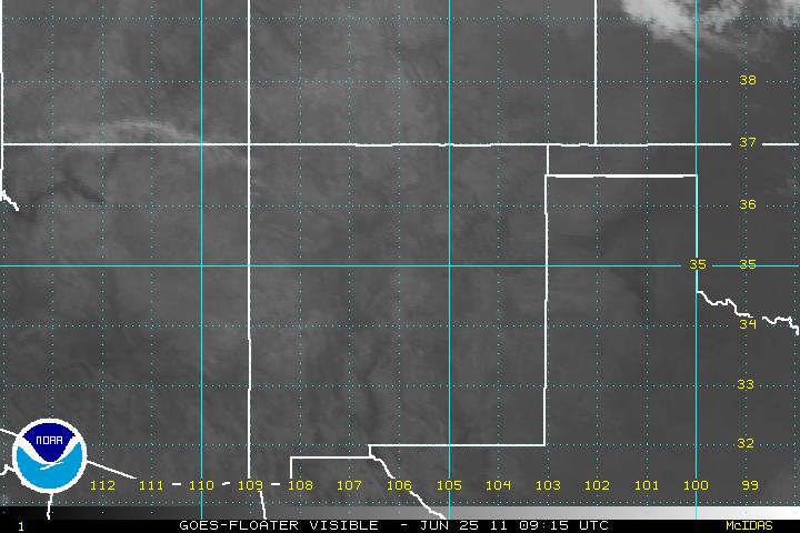 A recent visible image from GOES-12, zoomed in over a tropical disturbance.  Click on the image for a larger view.