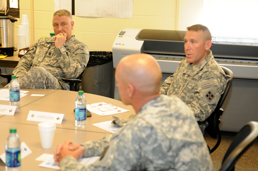 Leaders sitting at the table