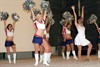 AL ASAD, Iraq (March 11, 2007) - Eight members of the Buffalo Jills cheerleading squad recently performed in front of a packed house here at the base auditorium. Their appearance was part of a 10-day tour of military bases in Iraq. Photo by Cpl. Adam Johnston, 2nd Marine Division.