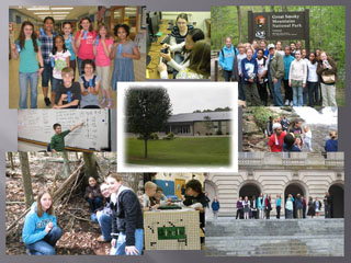 collage of school and students