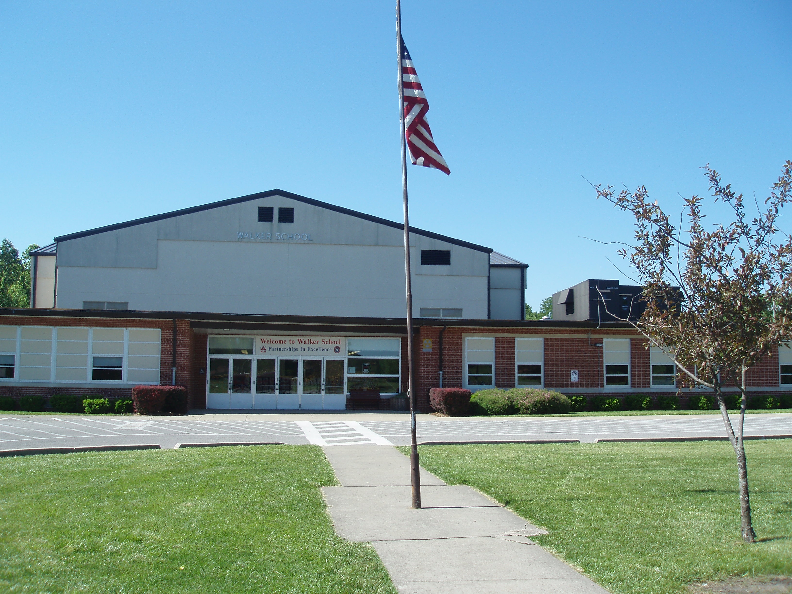 View of Front Entrance of Walker School