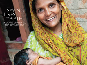 Photo of a woman holding her baby.