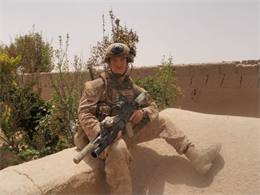 Cpl. David Gerardi in Afghanistan.