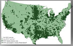 Map of West Nile Virus Activity by State