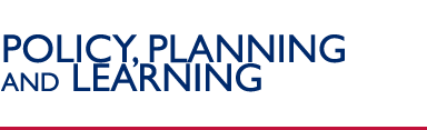 Policy, Planning and Learning