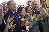 Governor Martinez applauding the 1014th TRU waste shipment