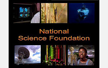 Screen shots from video with National Science Foundation in the middle