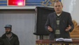 Sherkan Farnood, founder of Kabulbank, speaks in court in Kabul, March 5, 2013. 