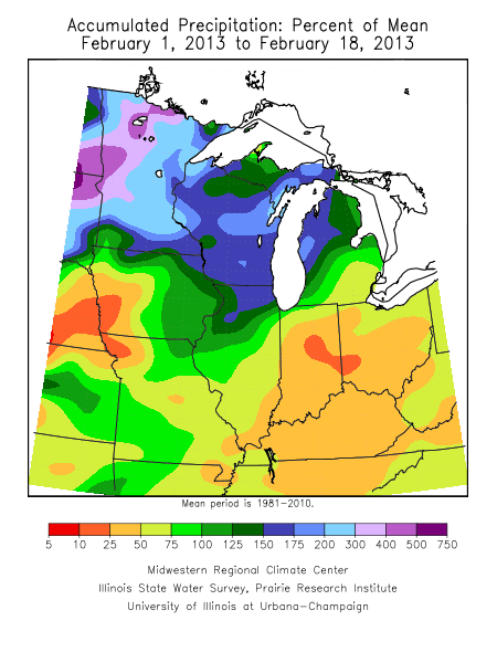 Percent of Normal Precipitation