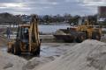 Dump Trucks Clear Streets in New Jersey