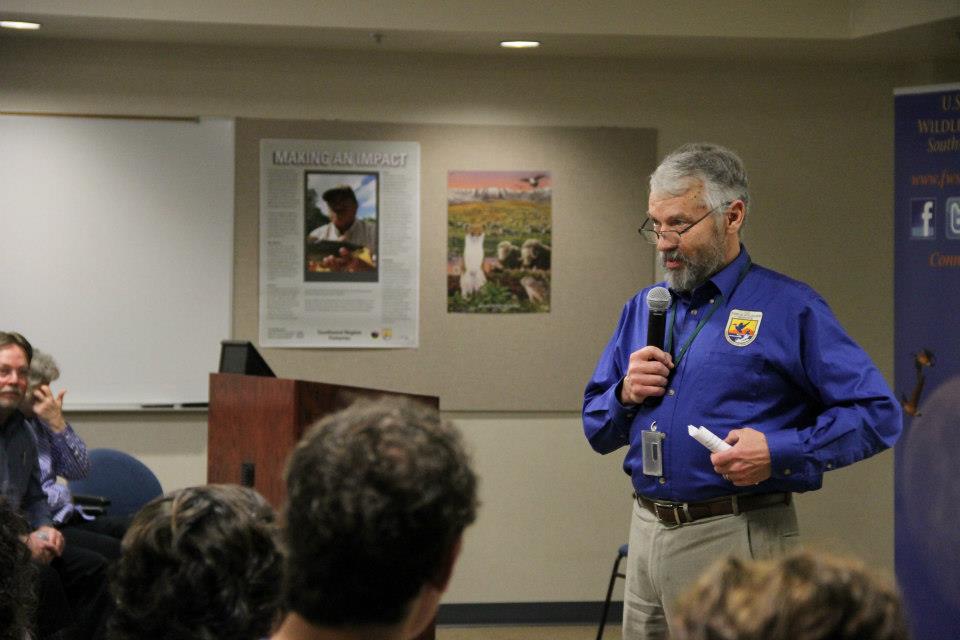 Deputy Director for the U.S. Fish and Wildlife Service Rowan Gould speaks to students