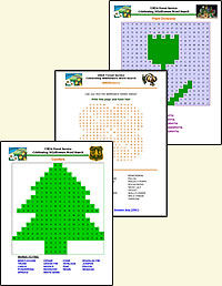 Word search puzzle pages.