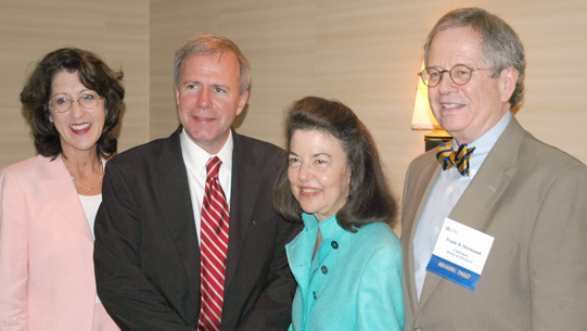 Left to Right: Tennessee Bar Association President Marcia Eason, Nashville Mayor Bill Purcell, LSC President Helaine M. Barnett, and LSC Board Chairman Frank B. Strickland