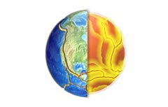 The earth's crust is made of up separate plates that ride atop sea of magma that are constantly shifting and interacting