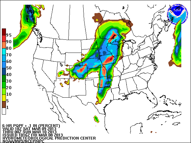 6-Hour PQPF valid 00Z March 10, 2013