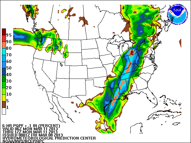 6-Hour PQPF valid 12Z March 11, 2013