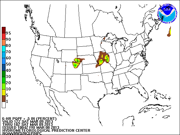 6-Hour PQPF valid 18Z March 9, 2013
