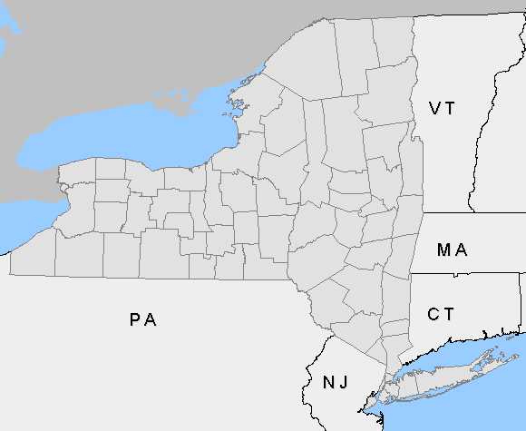 [map image displaying counties that are labeled incident count]