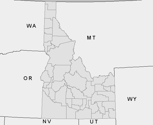 [map image displaying counties that are labeled incident count]