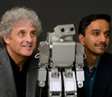 Photo showing psychologist Andrew Meltzoff and computer scientist Rajesh Rao.