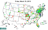 the real-time groundwater level network