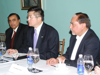 Locke with Indian CEOs in Mumbai