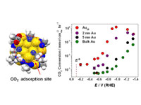 Nanoclusters containing precisely 25 gold atoms show unprecedented efficiency for the electrocatalytic conversion of carbon dioxide to carbon monoxide. 