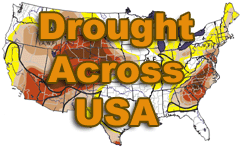 NOAA reports half of USA in drought in July 2002.