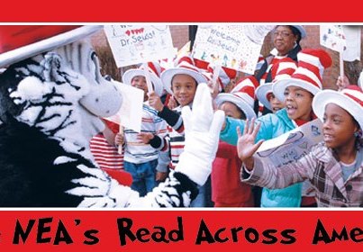 Photo: Department of Defense Education Activity (DoDEA) Celebrates Read Across America Day! http://dodea.edu/dodeaCelebrates/ReadAcrossAmerica/2013.cfm

March 1, 2013 is the date to celebrate Read Across America and the birthday of one of the all-time favorite authors, Dr. Seuss! You are encouraged to make this a year-long pep rally for reading and read, read, and read some more! "You're never too old, too wacky, too wild, to pick up a book and read with a child."