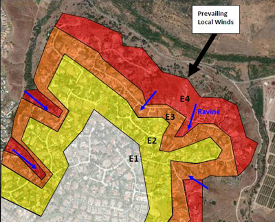 WUI Hazard Scale Zone Map