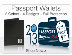 Passport Wallets 2 Colors 4 Designs Full Protection Shop Now