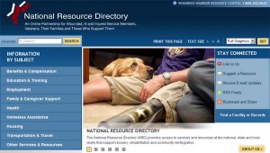 The National Resource Directory (NRD) is an online database of thousands of resources for wounded warriors.