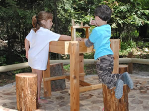 Children Play at the Outdoor Classroom at Creston NFH. Credit: USFWS