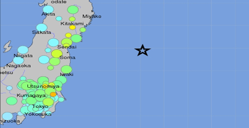 Magnitude 7.3 Earthquake off Japan